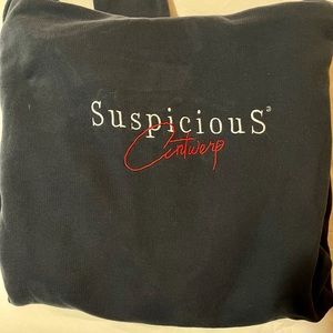 Like-new Suspicious Antwerp Hoodie - Size Large.